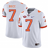 Clemson Tigers 7 Chase Brice White Nike College Football Jersey Dzhi,baseball caps,new era cap wholesale,wholesale hats